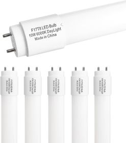 Type B F17T8 LED Replacement, 24 Inch Light Bulb 10W, 2ft LED Tube F20T12 Replacement Bulb for Cabinet,Store,Shop
