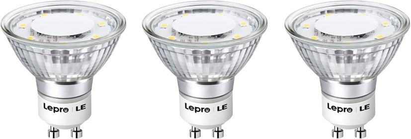 GU10 LED Light Bulbs Non-Dimmable, 5000K Daylight White GU10 Bulb Replacement for Recessed Track Lighting